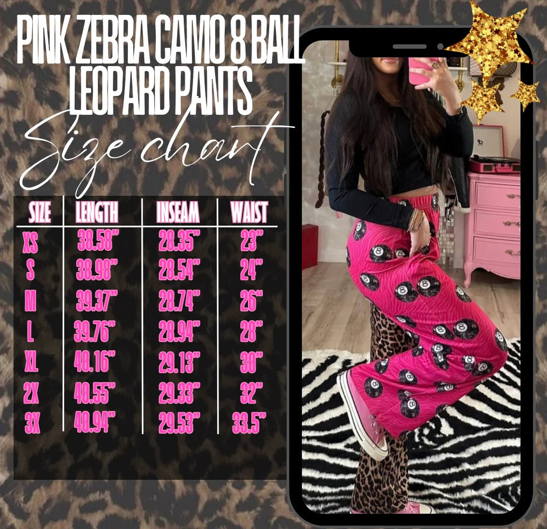 The double trouble Pink zebra with camo 8 balls | right side real tree camo pants preorder